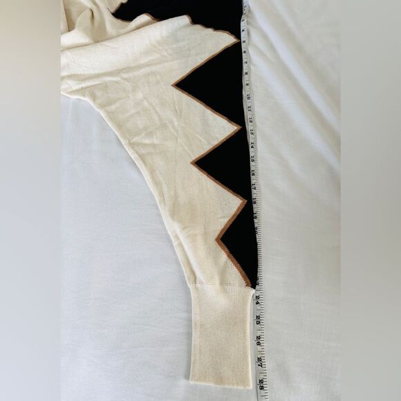 Reiss NWOT Sydney Patterned Crewneck sweater cashmere wool blend knit size M - Picture 15 of 16